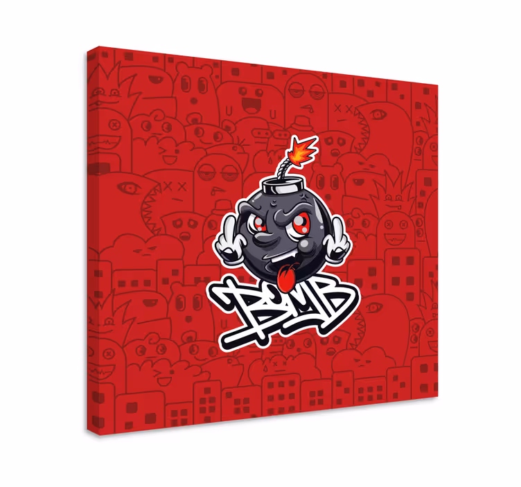 Wandbilder sprüche cartoon bomben emoji - TenStickers