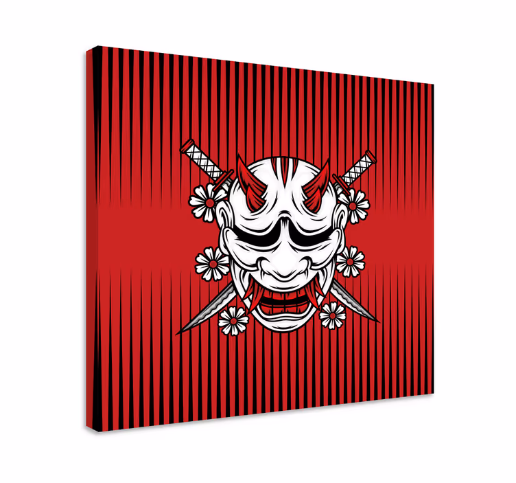 Mandala wandbilder dämonenmasken kunst - TenStickers