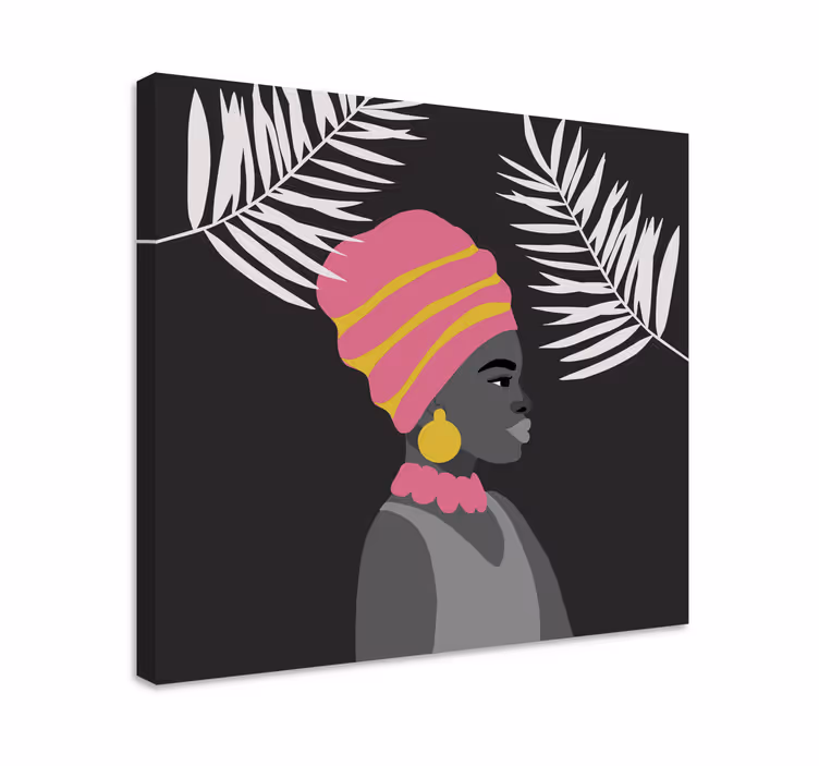 Wandbilder modern Afrikanische frau im graffiti-stil - TenStickers