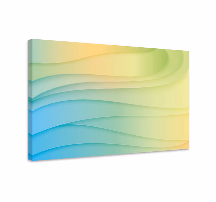 Wandbilder modern wellenmusterfusion - TenStickers