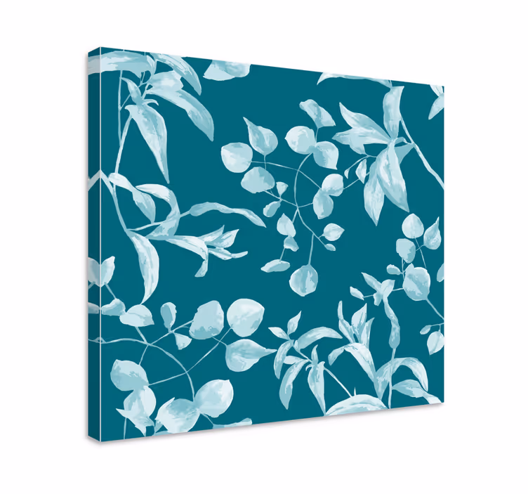 Leinwandbild mit elegantem blattdesign - TenStickers