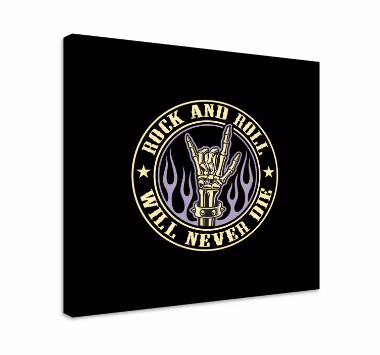 Wandbild Musik rock-hand-symbol - TenStickers