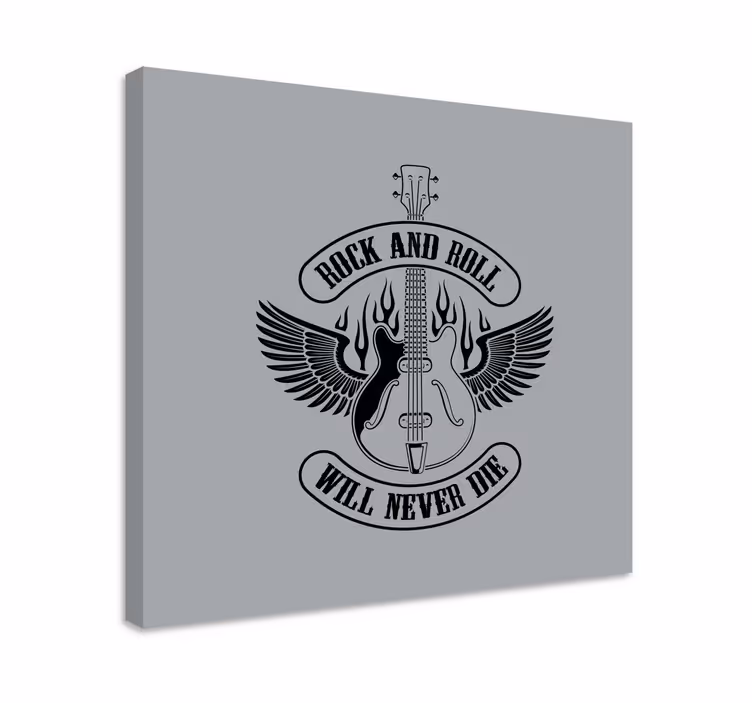 Wandbild musik gitarre mit flügeln - TenStickers