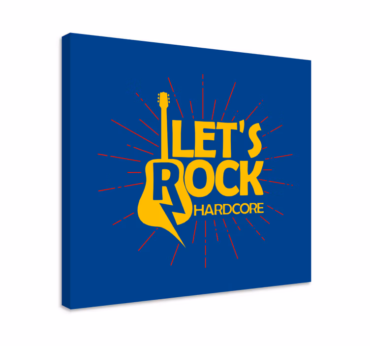 Wandbild musik im gitarren-inspirierten design - TenStickers