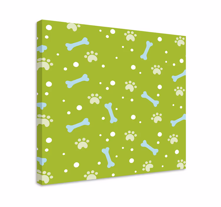 Wandbilder hunde mit pfotenabdruck-muster - TenStickers
