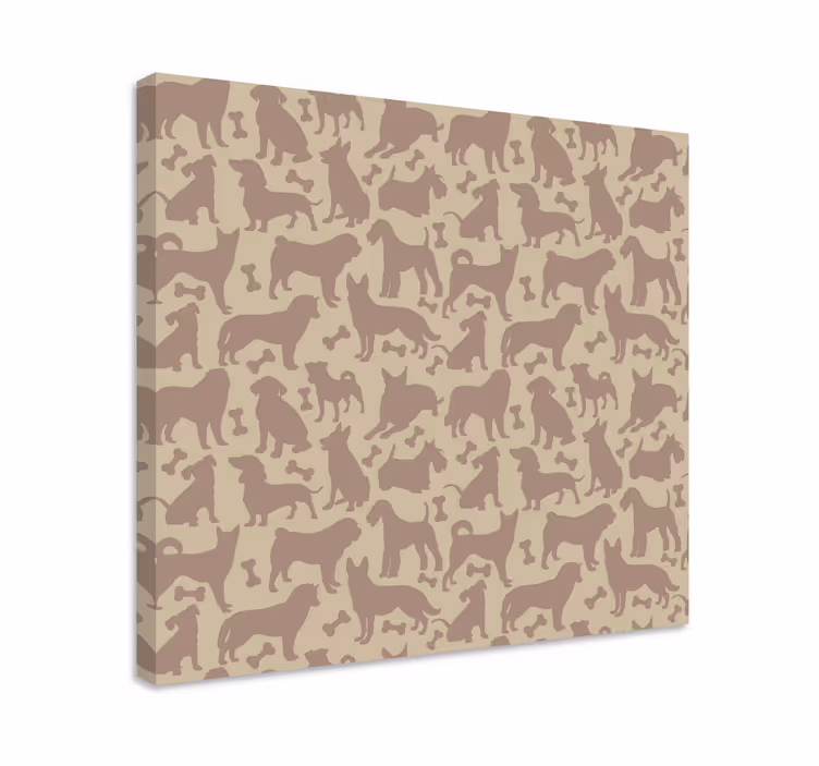 Wandbilder hunde mit verspielten hundeformen - TenStickers
