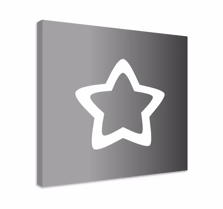 Leinwandbild ornament sterne umriss - TenStickers