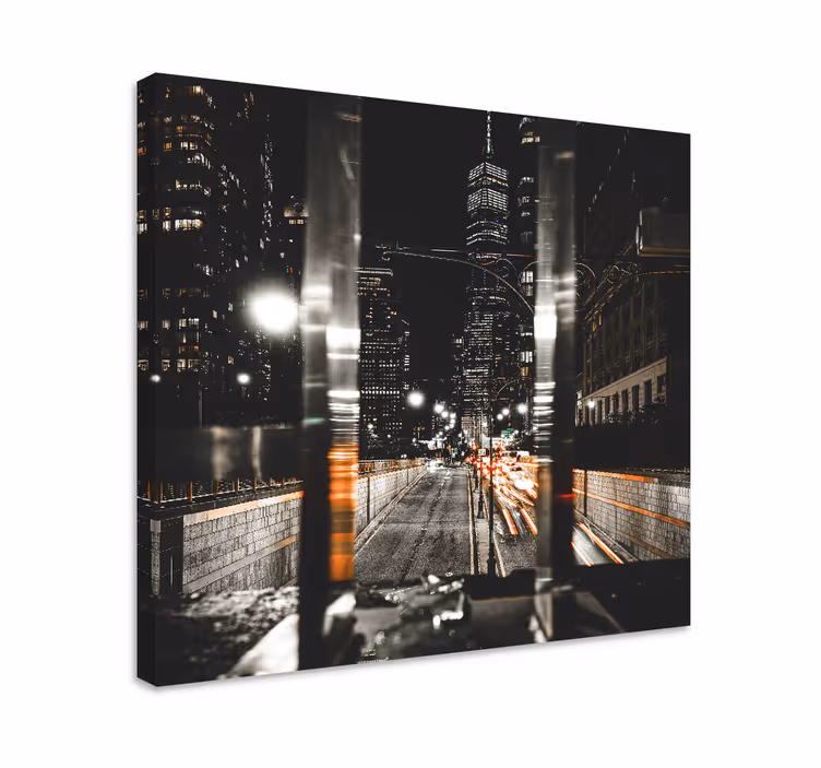 Leinwandbild New yorker straßenlaternenfotografie - TenStickers