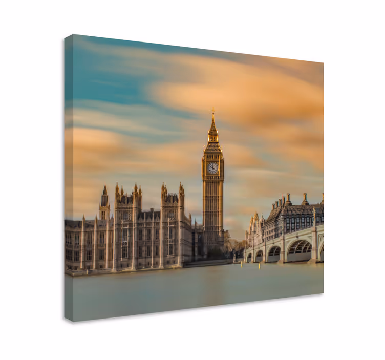 Leinwandbild big ben wahrzeichen - TenStickers