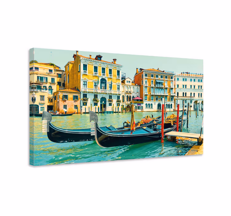 Leinwandbild venezianische gondeln - TenStickers
