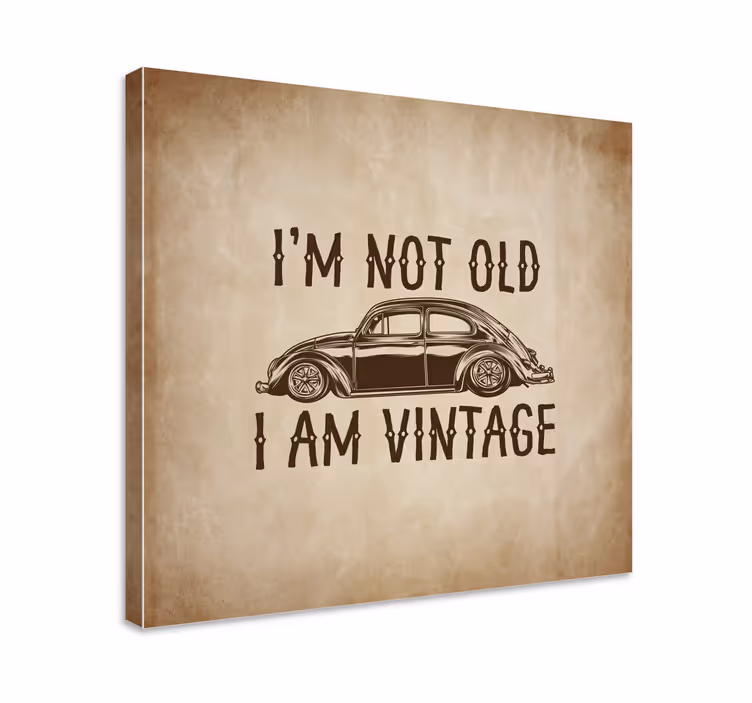 Wandbilder vintage zitat über klassische autos - TenStickers