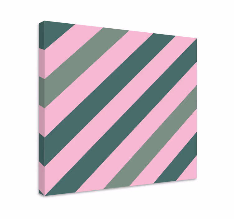 Geometrische wandbilder mit diagonalen streifen - TenStickers