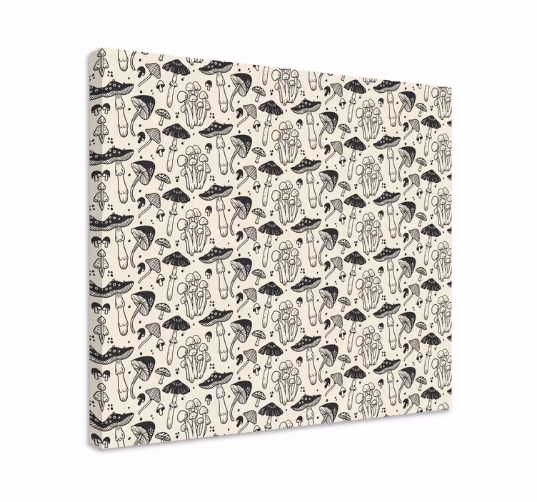 Dinosaurier wandbild mit pilzmuster - TenStickers