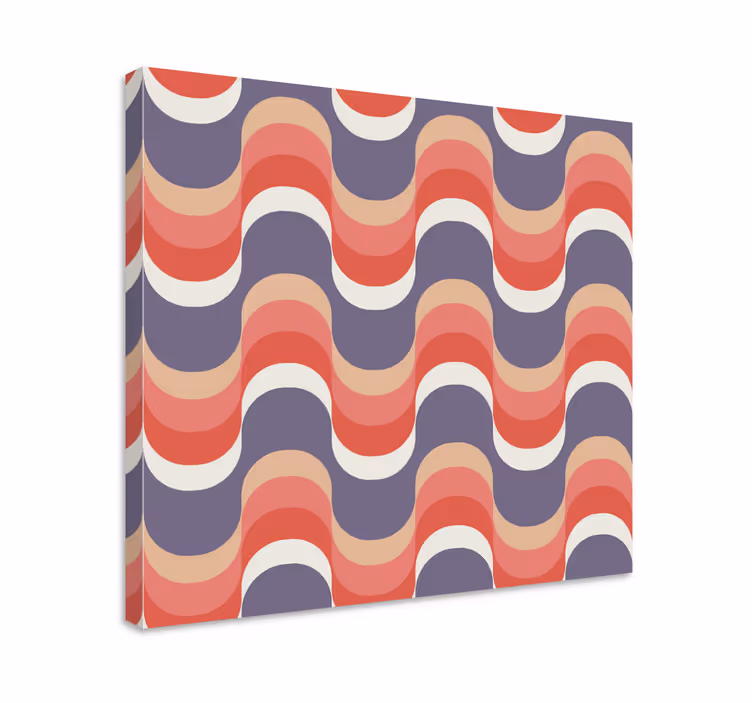 Geometrische Wandbilder wellenmuster-design - TenStickers
