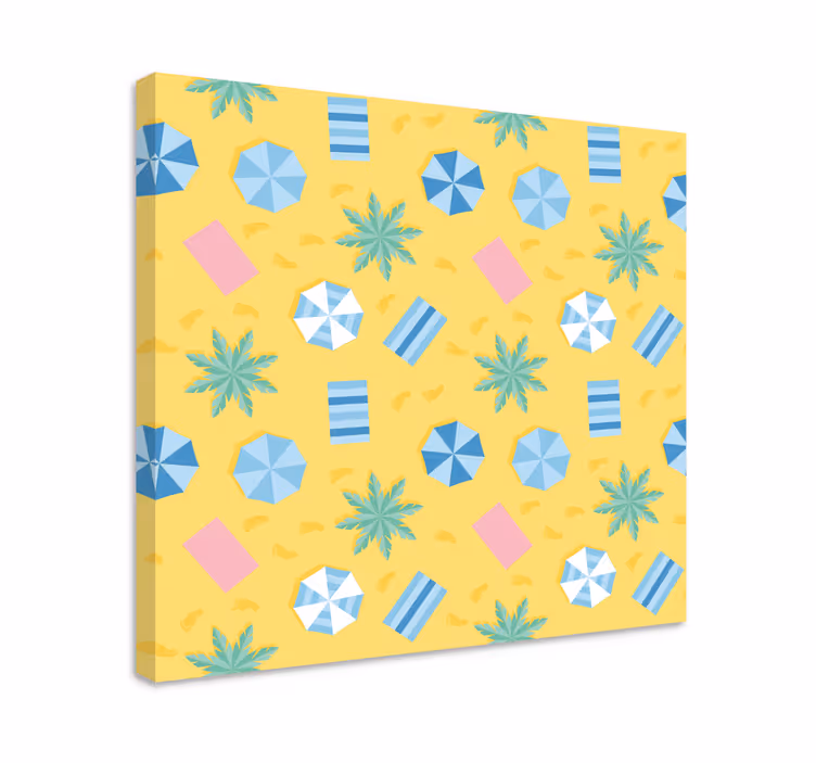 Leinwandbild mit strandmustern - TenStickers