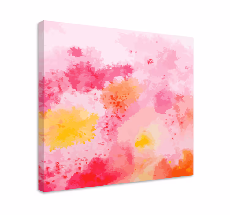 Wandbild Schlafzimmer Bunter acrylpinselstrich - TenStickers