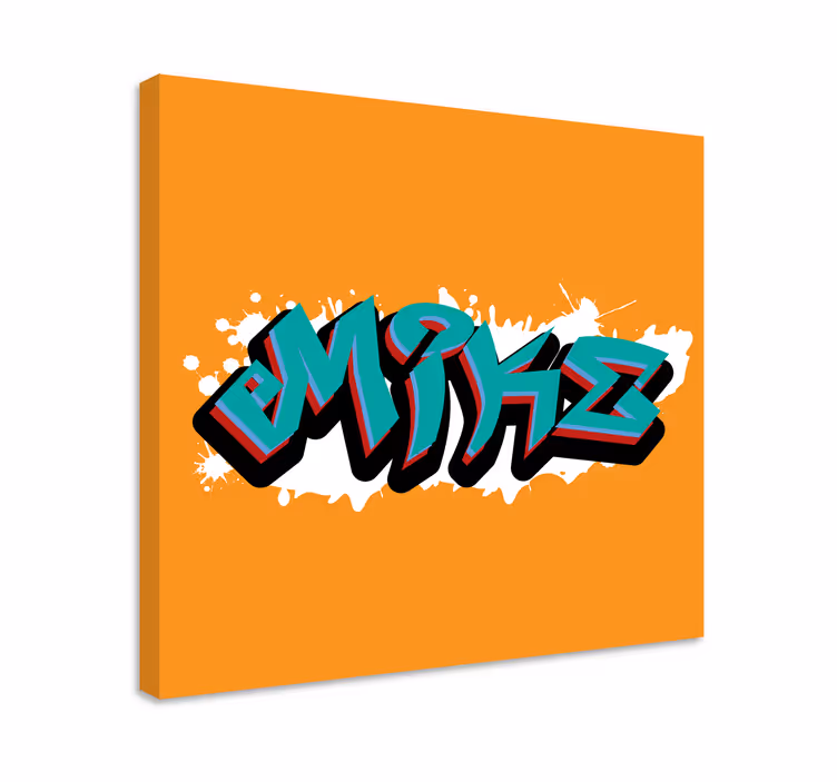 Leinwandbild mit stilvollem schriftzug - TenStickers
