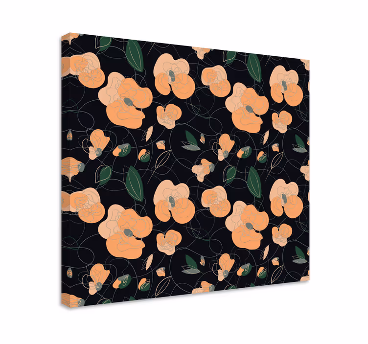 Leinwandbild mit elegantem blumenmotiv - TenStickers
