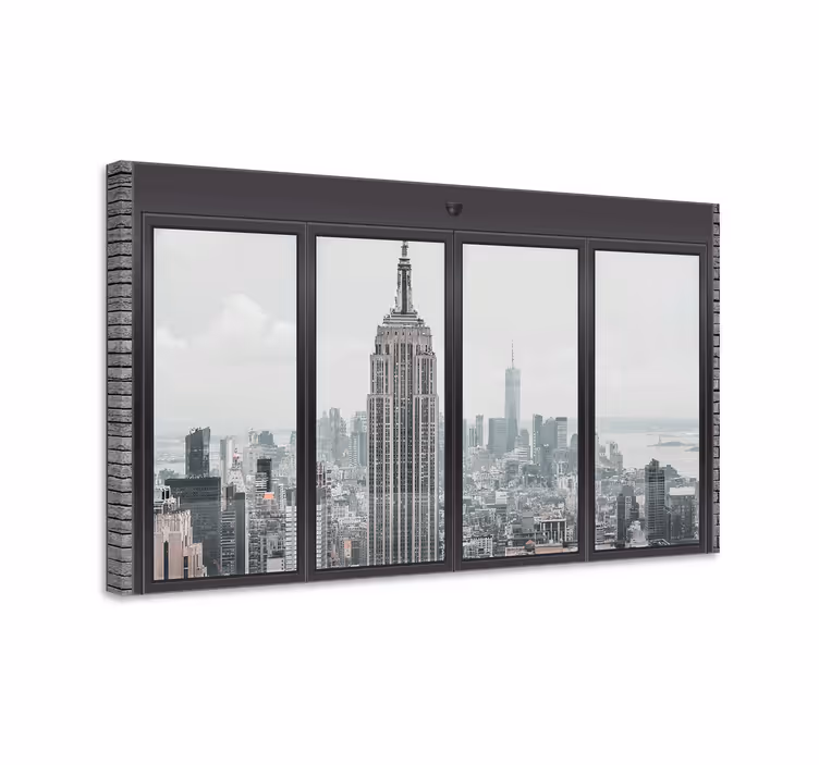 Leinwandbild aussicht auf das empire state building - TenStickers