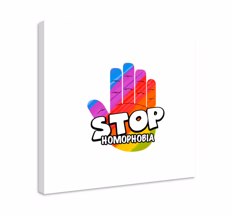 Wandbilder sprüche stoppt homophobie - TenStickers