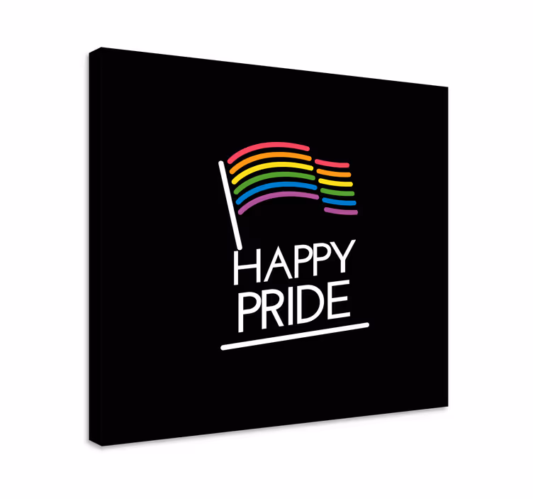 Wandbilder sprüche regenbogenflagge botschaft - TenStickers