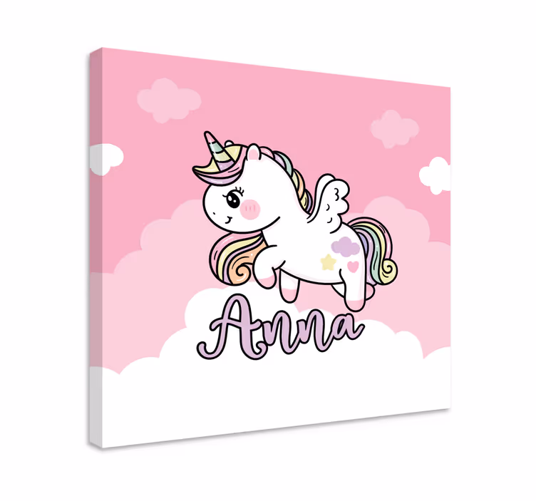Einhorn wandbild süße einhornfantasie - TenStickers