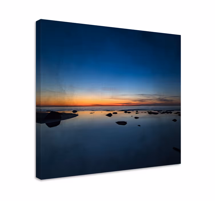 Wandbilder Landschaft ruhiges meer bei sonnenuntergang - TenStickers