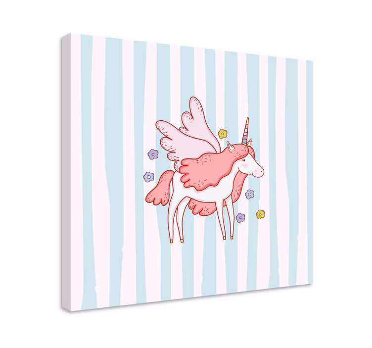Einhorn wandbild magisches geflügeltes einhorn - TenStickers