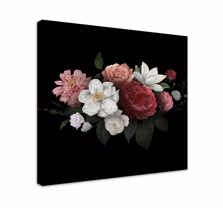 Leinwandbild dramatische blumenarrangements - TenStickers