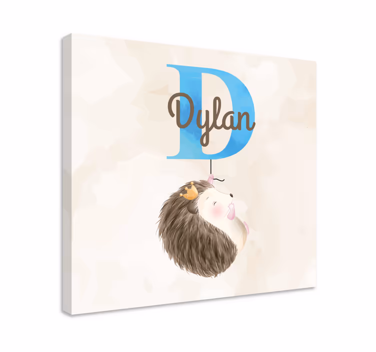Leinwandbild babys süße igelillustration - TenStickers