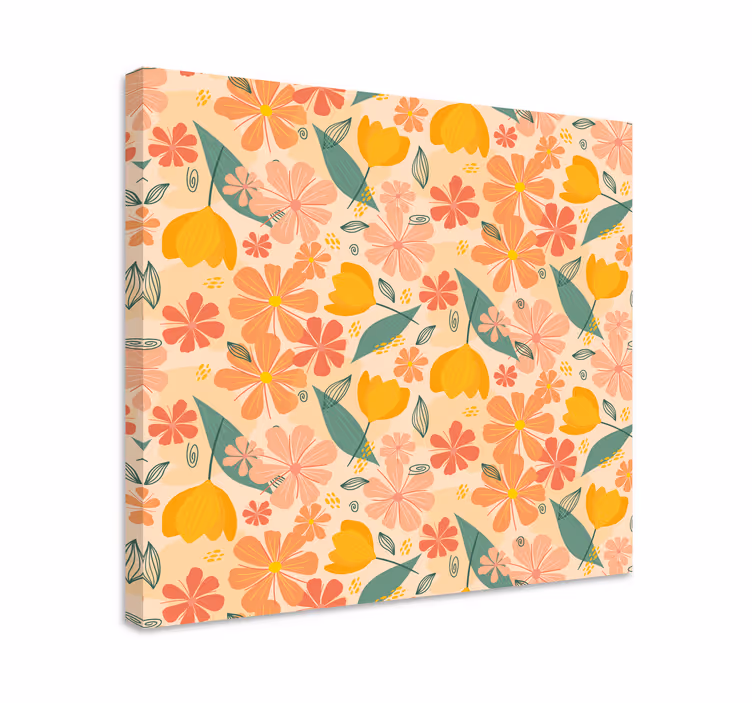 Leinwandbild botanisch inspirierte komposition - TenStickers