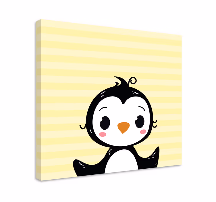 Wandbild tier niedlicher pinguin figur - TenStickers