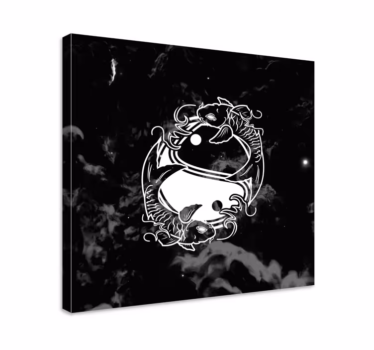 Zen Bilder Leinwand Yin-yang-balance-fisch - TenStickers