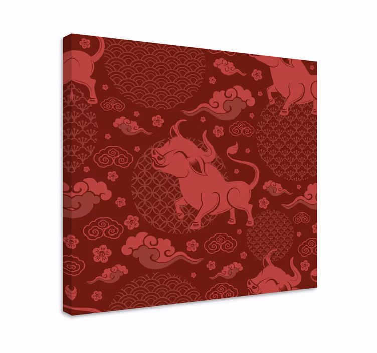Wandbilder Vintage Vintage-muster im chinesischen stil - TenStickers