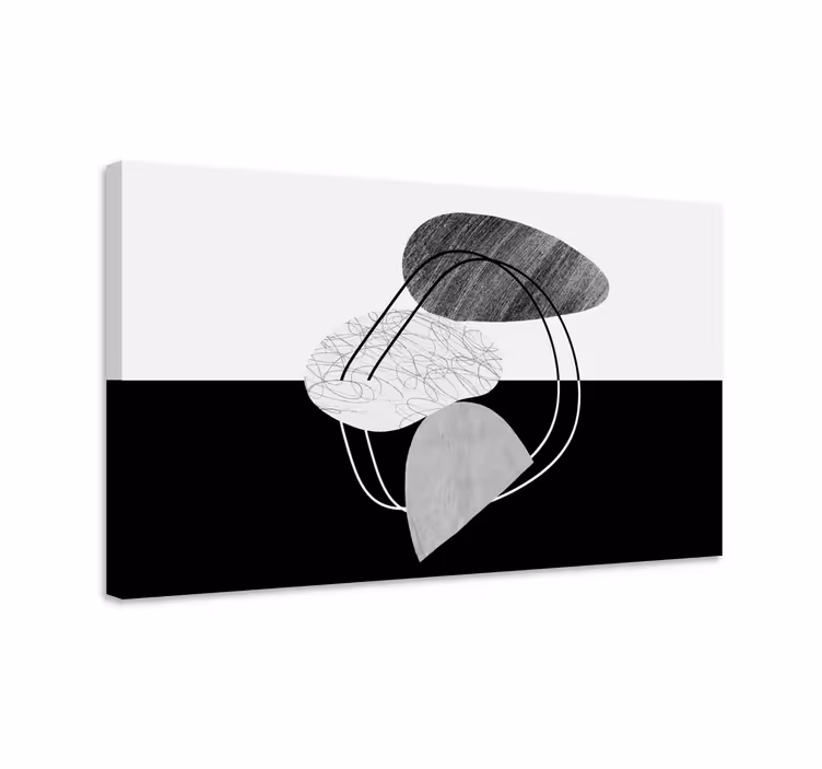 Leinwandbild abstrakt geometrische formen fusion - TenStickers