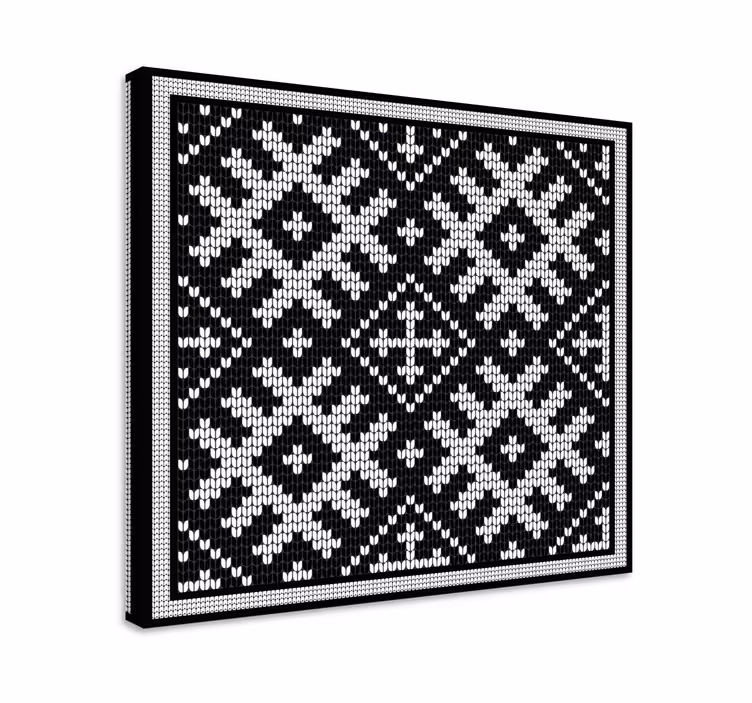 Geometrische Wandbilder Wikinger verkettete quadrate Muster - TenStickers
