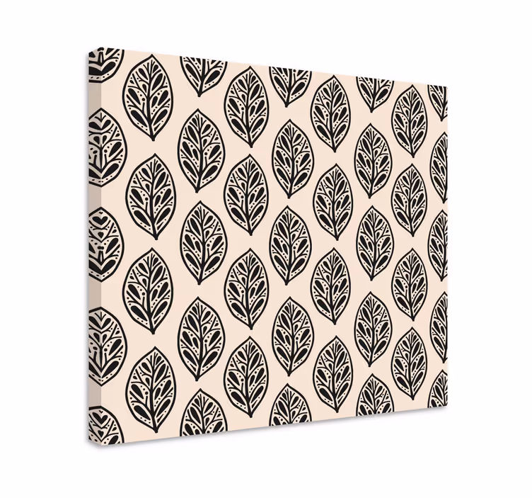 Leinwandbild elegantes blattmuster - TenStickers
