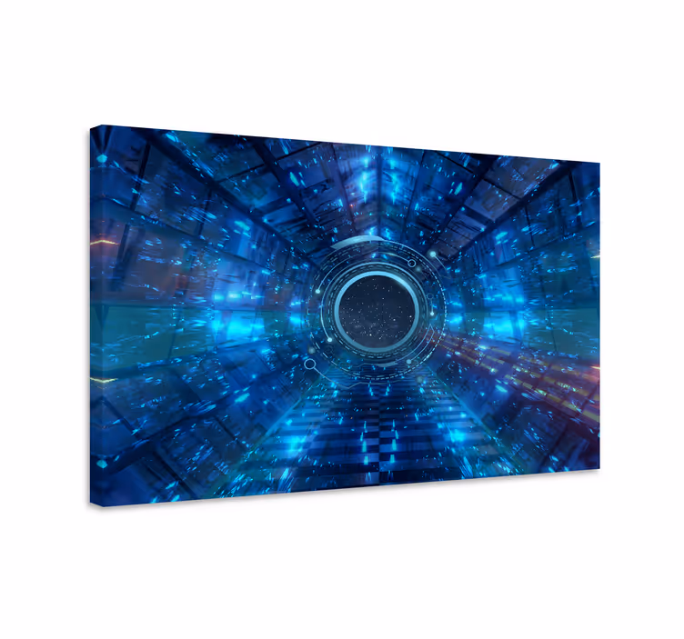 Wandbilder modern futuristische tunnelansicht - TenStickers
