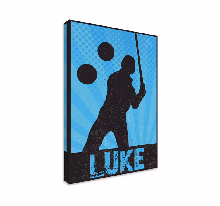 Leinwandbild sport dynamische athletensilhouette - TenStickers