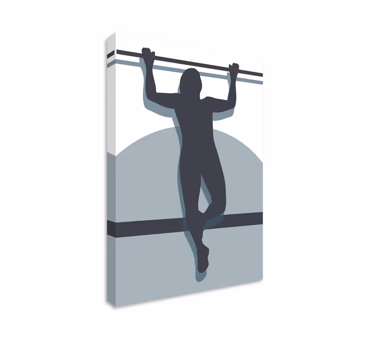 Leinwandbild sport kraftvolle athletikpose - TenStickers