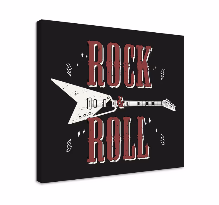 Wandbild musik e-gitarren stimmung - TenStickers