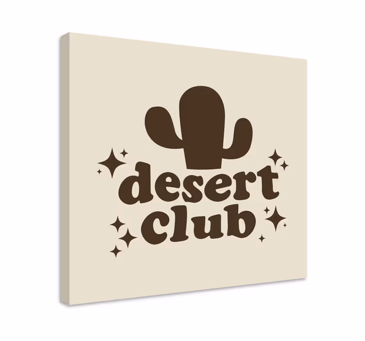 Wandbilder sprüche desert club - TenStickers