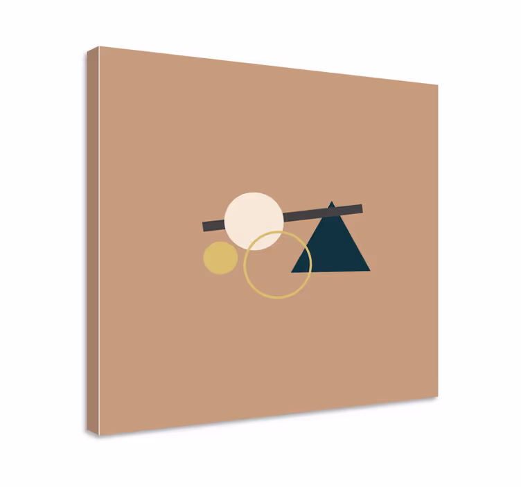 Geometrische wandbilder im ausgewogenen design - TenStickers
