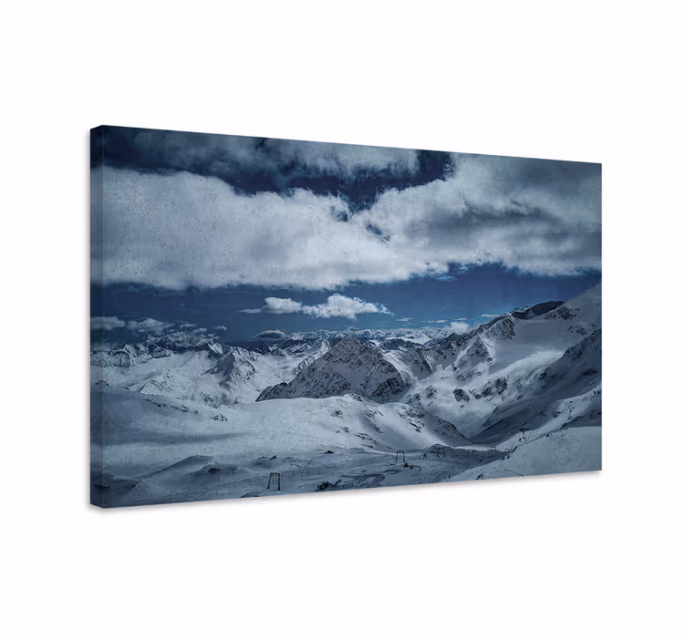 Wandbilder landschaft majestätische schneegipfel - TenStickers