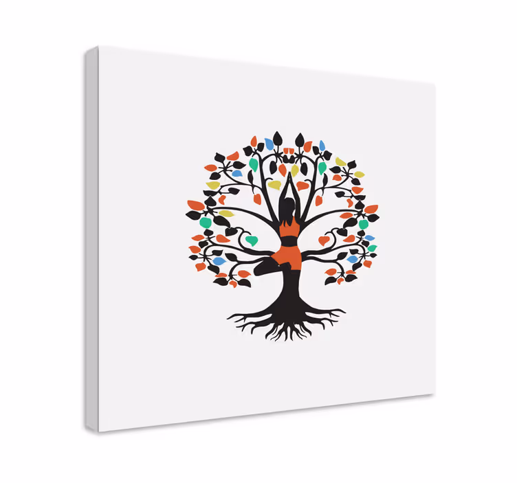 Leinwandbild lebensessenz der bäume - TenStickers