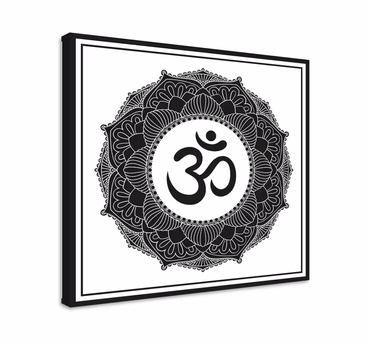 Mandala Wandbilder Mandala mit ohm-symbol - TenStickers