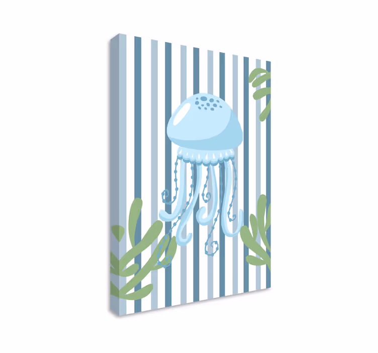 Wandbilder modern mit stylischem quallen-design - TenStickers
