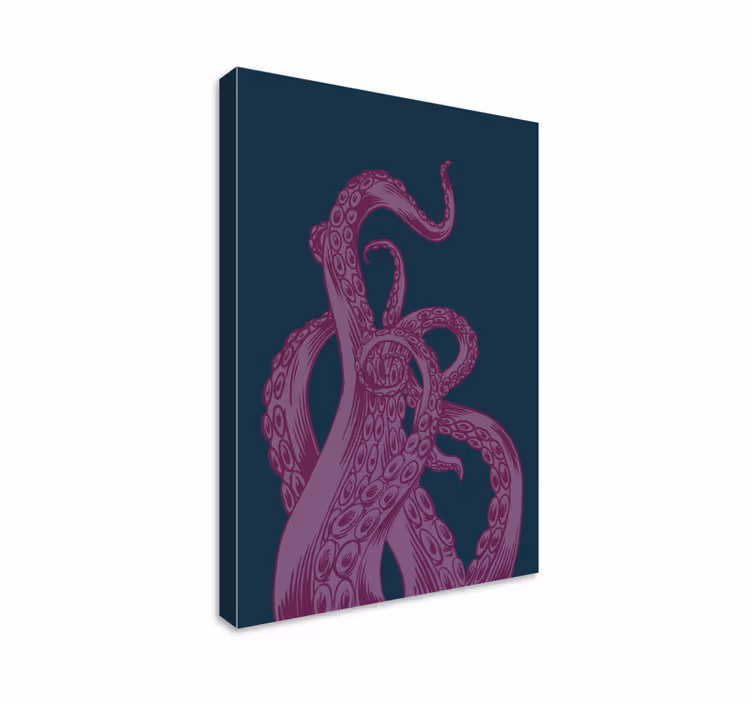 Wandbild fische mit oktopus tentakel design - TenStickers