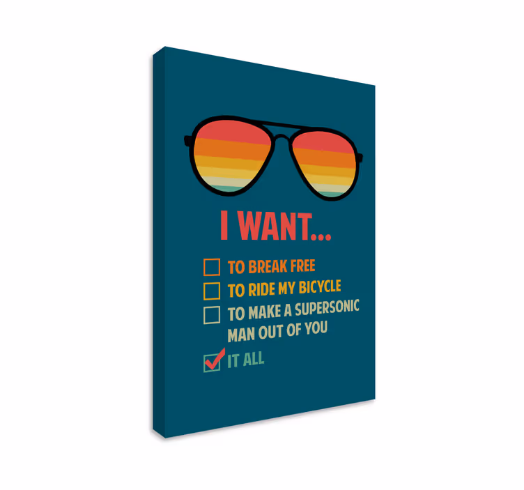 Wandbilder sprüche ich will motivation - TenStickers