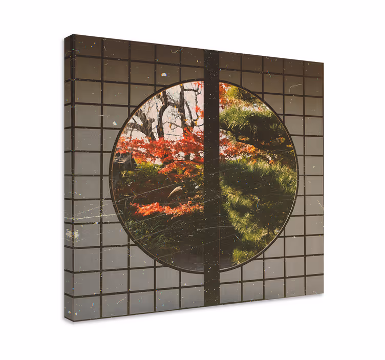 Wandbilder landschaft japanischer garten ruhe - TenStickers